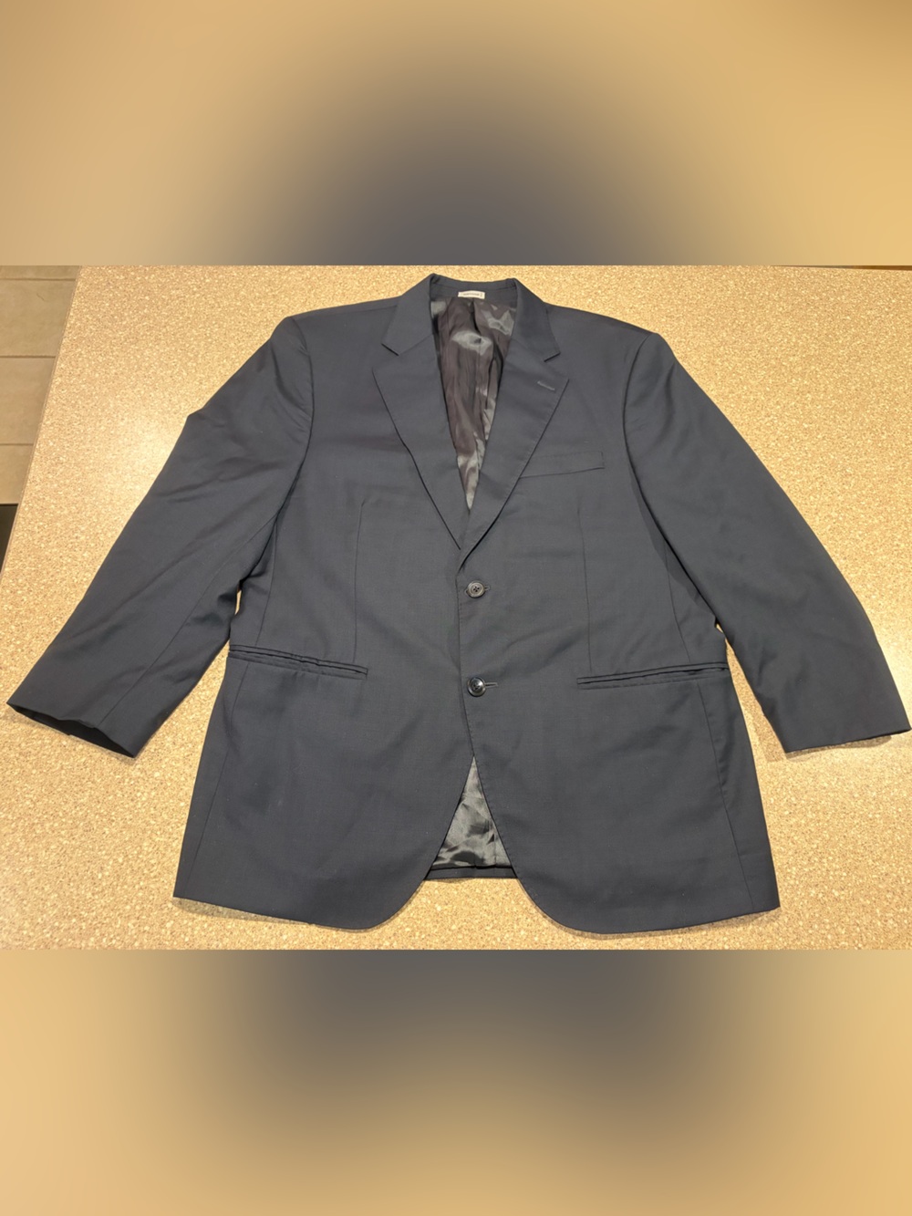 NWOT Peter Millar Sport Coat Blazer Jacket 42S 100% Wool Solid Dark Blue Canada